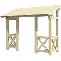 Skan Holz Pultdach Vordach Paderborn-Typ 5