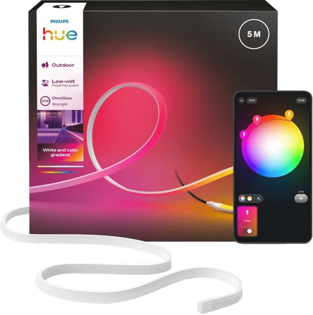 Philips Hue Omniglow LED strip voor buiten, 5 meter