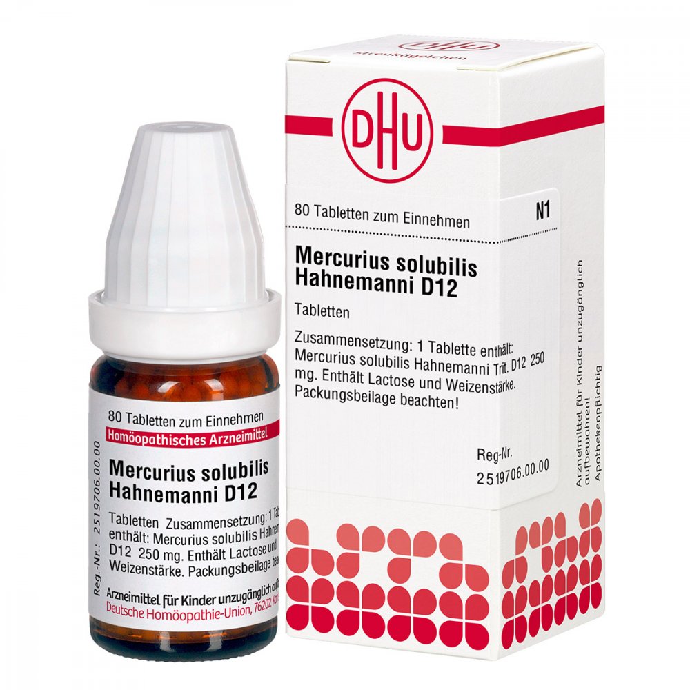 DHU-Arzneimittel GmbH & Co. KG Mercurius Solub. D12 Tabletten Hahnemann 02116422