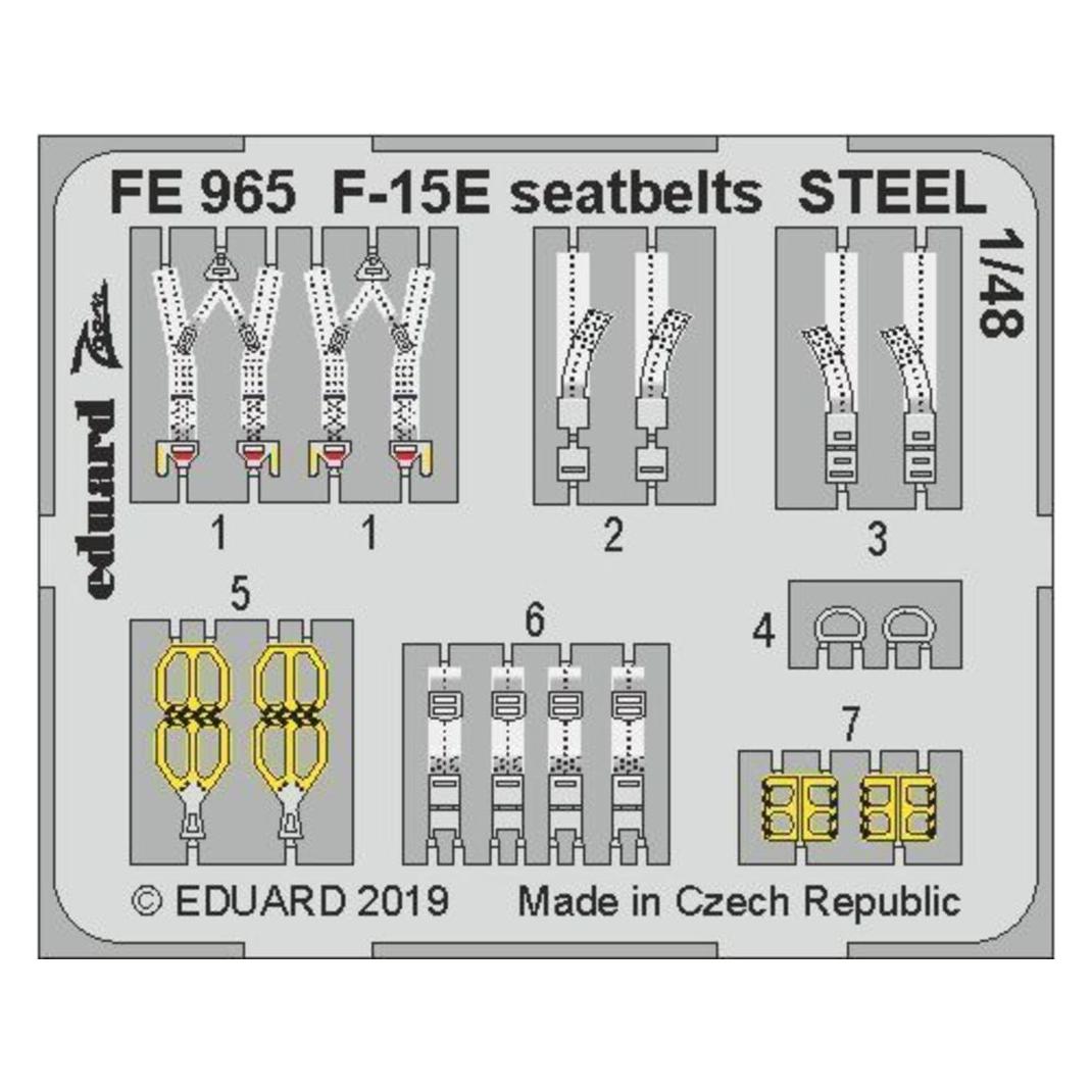 Eduard F-15E seatbelts STEEL f.Great Wall Hobby (FE965)