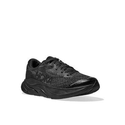 Laufschuh HOKA ONE ONE "Rincon 4 Big Kids", Kinder, Gr. 40, atmungsaktiv, schwarz (schwarz, schwarz), Synthetik, Textil, Schuhe Laufschuh, sehr leicht, atmungsaktives Obermaterial