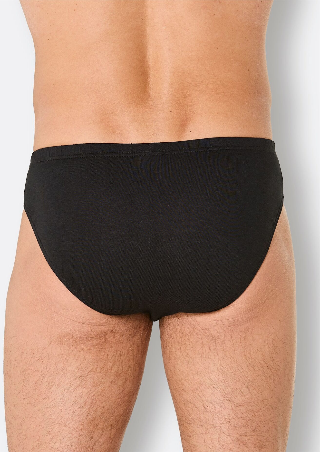 Slip, Herren, Gr. 6, 5 Stk., schwarz, 100% Baumwolle, Unterhosen Slip
