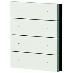 Theben 4-fach Wippe Metall weiß iONprime PB 4R MWH