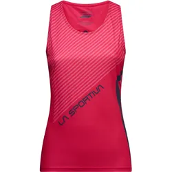 La Sportiva, Damen, Sportshirt, Flow Tank W - leichtes Damen-Tanktop fürs Trailrunning (L), Blau, Pink