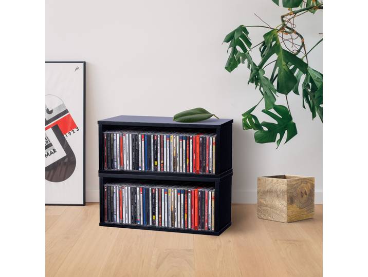 Armoire de rangement en bois de grande capacité pour CD, bibliothèque empilable, étanche, durable, bureau, maison, affichage, meubles, chaud