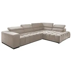 Exxpo by Gala Ecksofa mit Funktion Elias Stoff Beige