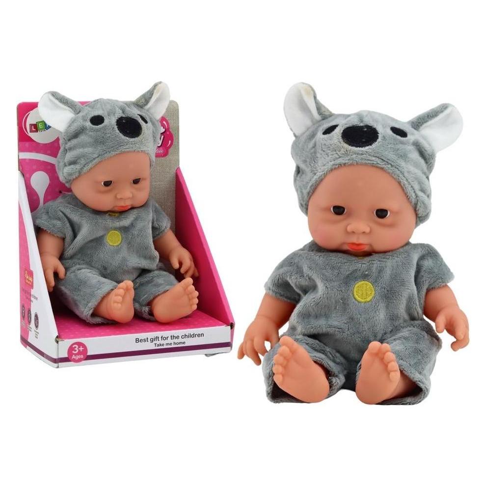 Lean Toys Babypuppe in grauer Kleidung (49671482)