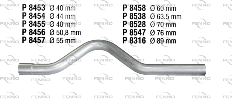 Fenno Abgasrohr, P8538