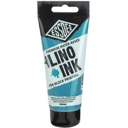 Essdee, Künstlerfarbe + Bastelfarbe, Linoldruckfarbe türkis 100ml (100 ml)