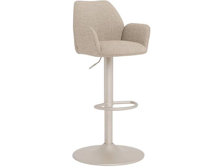 Einstellbarer Barhocker GLENDA stoff beige
