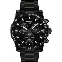 Tissot Supersport Chrono 42mm, Quarzwerk, Edelstahl, Butterfly-Faltschließe mit Drückern Herrenuhr T125.417.33.051.00