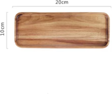 Discount Dollar Deals Natural Acacia Wood Coffee Tray Rectangular Plate For Serving Snacks, Fruits, Dessert, And Tea s