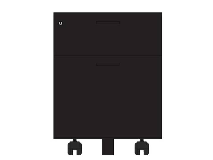 Caisson mobile Casting - 2 tiroirs - Noir