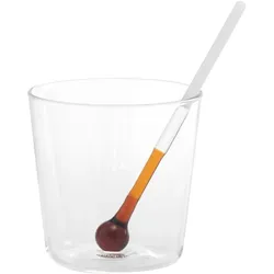 Spritzometer Tumbler-Messbecher - Set mit 2 Gläsern + Spritzspender, dekoriertes Glas, hergestellt in Italien - Zafferano Italia