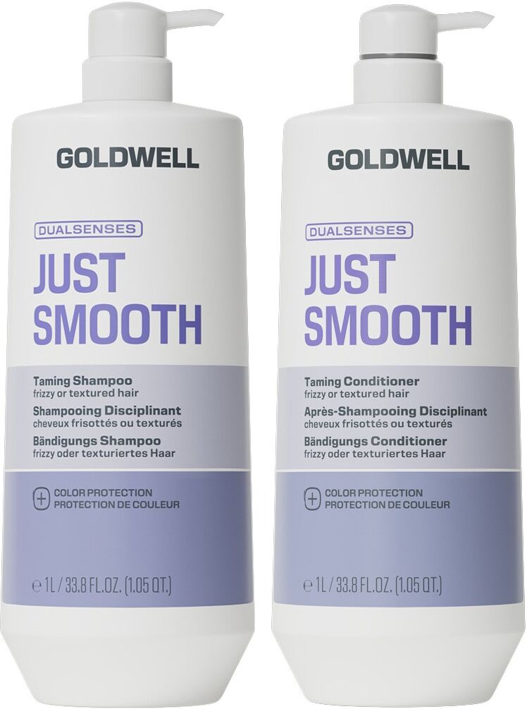 Goldwell Dualsenses Just Smooth Taming Shampoo 1000Ml & Just Smooth Ta