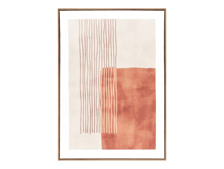 Leinwandbild Mina Canvas Print Beige ca. 50x70cm