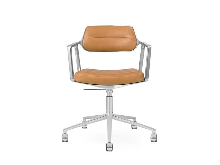 Bürodrehstuhl Vipp 453+ Vipp braun, Designer Vipp Design, 67x70-77.5x67 cm