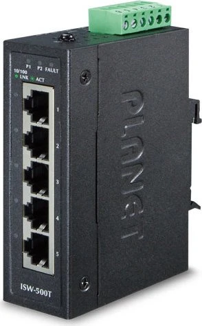 Planet Technology Co Industrial 5-Port 10/100TX Compact Ethernet Switch
