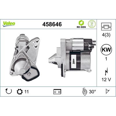 VALEO Starter STOP&START REMANUFACTURED 458646 für SMART NISSAN DACIA