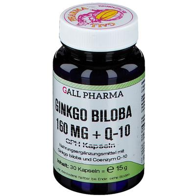 Ginkgo Biloba 160 mg+Q10 GPH Kapseln 30 St