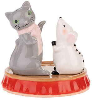 Cath Kidston Cat & Mouse Salt & Pepper Set