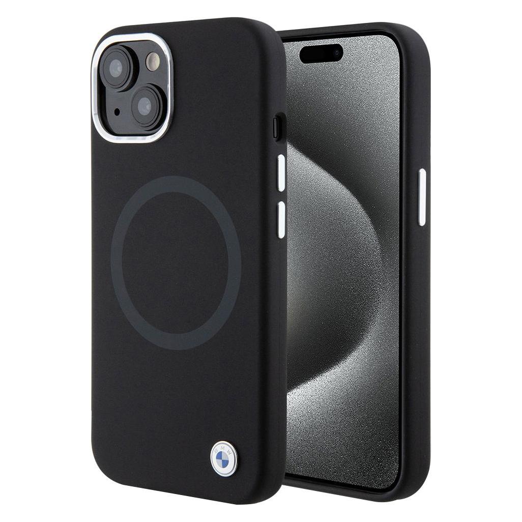 BMW BMHMP15SSILBK2 iPhone 15 6.1" czarny/black Signature Liquid Silicone MagSafe (Apple iPhone 15) (1545061068)