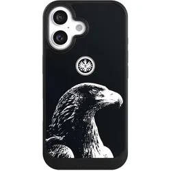Nivocase Hülle für Apple iPhone 16 Handyhülle NIVOcore Case Schwarz Eintracht Frankfurt Offizielles (Apple iPhone 16), Smartphone Hülle, Schwarz