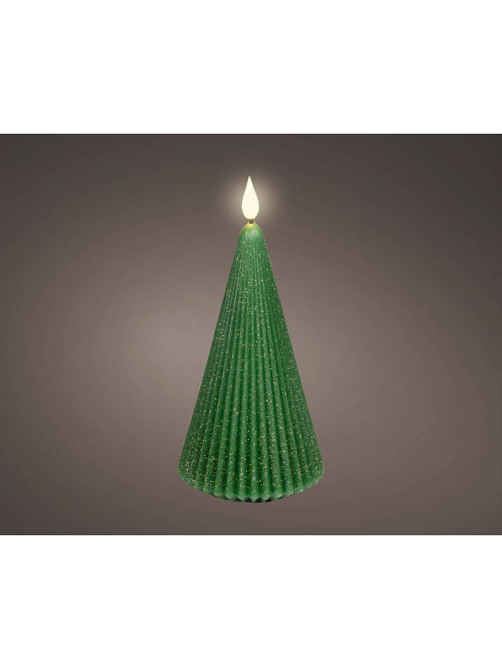 Kaeming LED-Kerze in Grün - (H)19 x Ø 8,5 cm - onesize