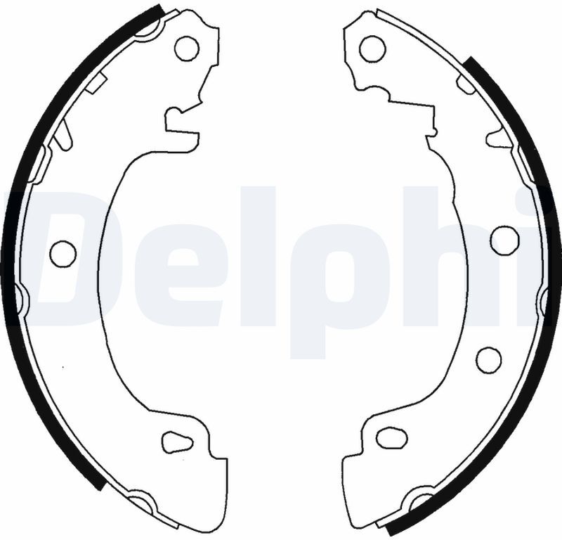 Delphi Bremsbackensatz Ls1724 Für Renault