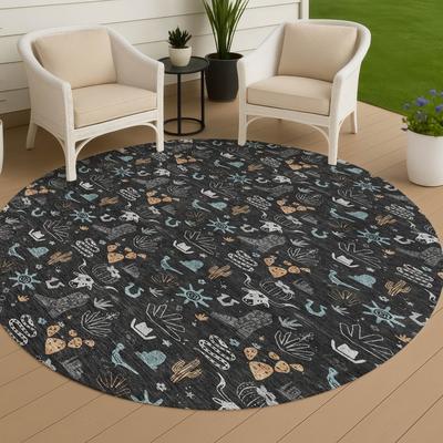 Addison Rugs Machine Washable Indoor/ Outdoor Cowboy Ranch Chantille Rug