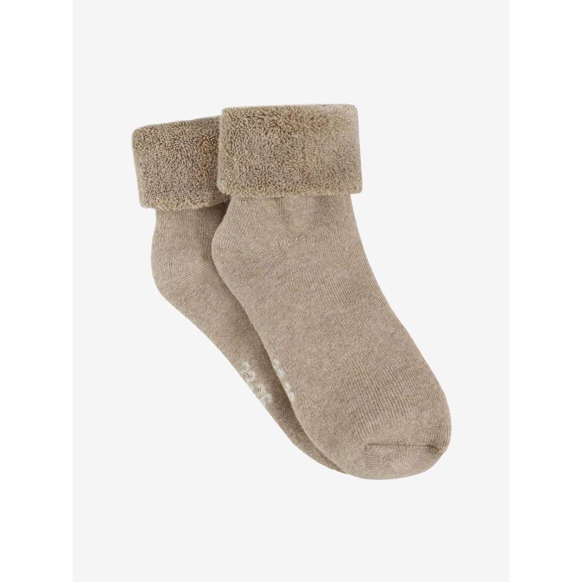 Minymo Cozy Velour Socks silver mink melange (235) 39\42 6838-235-39\42