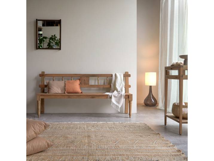 Bank aus massivem Recycling-Teak - Natur - Teak