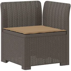 vidaXL, Gartenlounge, Kasenes (Sofa + Mittel + Ecke)