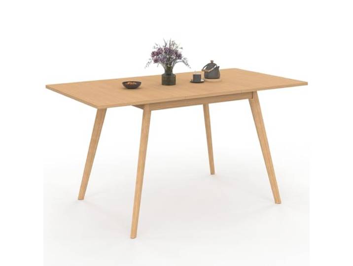 IDMarket - Ausziehbarer rechteckiger Esstisch Noor 4-8 Personen in Holzoptik 110-150 cm