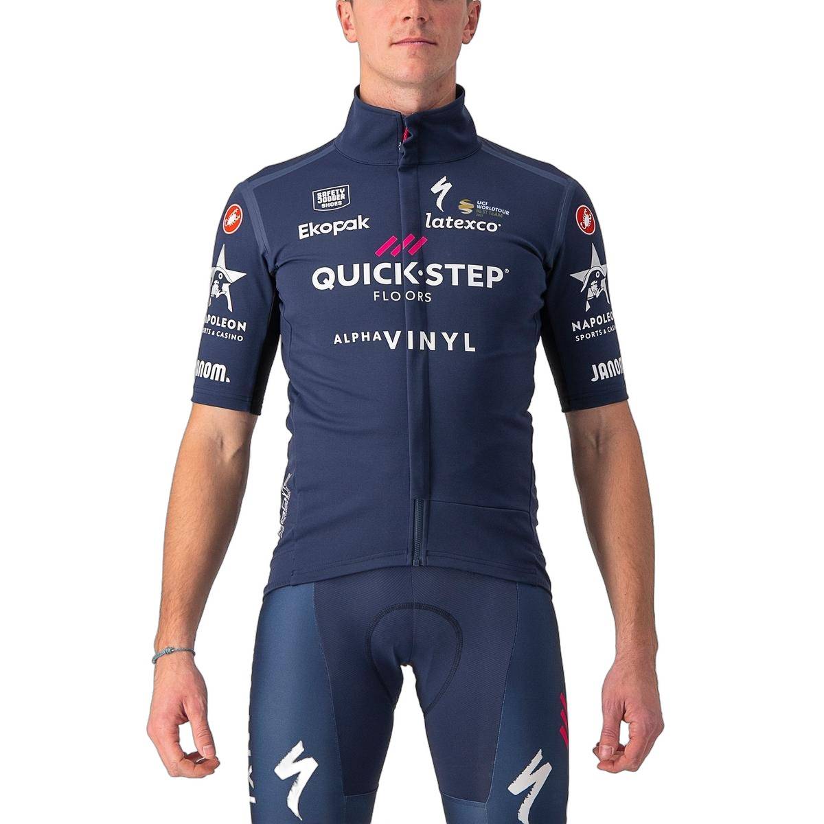 Casaco Castelli Gabba RoS Azul Belga Quick-Step, Tamanho XXXL Homem