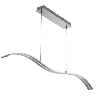 SEARCHLIGHT Hängeleuchte "Wing Bar Pendant - Satin Silver Metal", silber (satin, silber und satin, nickel), 1, H: 7,5cm, 1 Stk., Leuchten, Hängeleuchte