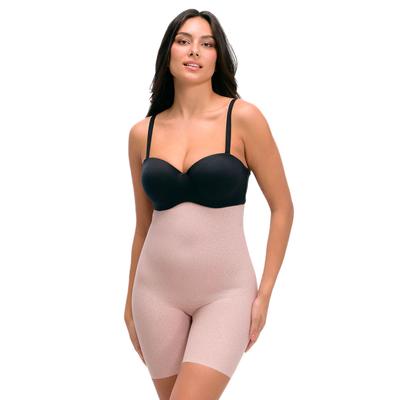 Shapinghose MAGIC BODYFASHION, Damen, Gr. XXL, Microfaser, beige (leopard blossom), Microfaser, Obermaterial: 82% Polyamid, 18% Elasthan, eng, Unterhosen, mit Leo-Muster