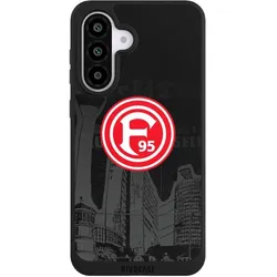 Nivocase Handyhülle für Samsung Galaxy A56 5G Hülle NIVOpure Case Schwarz Fortuna Düsseldorf Logo (Samsung Galaxy A56 5G), Smartphone Hülle, Schwarz