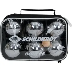 SCHILDKRÖT Boccia BOULE/BOCCIA Set, 2x3 Stahlkugeln+Zielkugel in Tragetasche, Größe ONE SIZE in Schwarz Schwarz