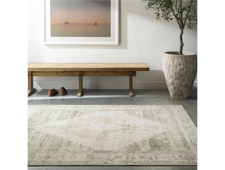 Becki owens x livabliss tapis vintage vert sauge 160x213