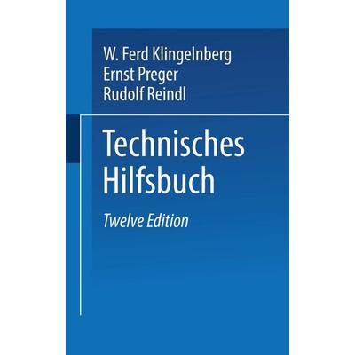 Klingelnberg Technisches Hilfsbuch, Taschenbuch von W. Ferd Klingelnberg,Ernst Preger,Rudolf Reindl, Springer Berlin, 978-3-662-35808-5