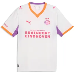 Puma, Herren, Fussballtrikot, PSV Away Jersey Replica (S), Orange, Weiss