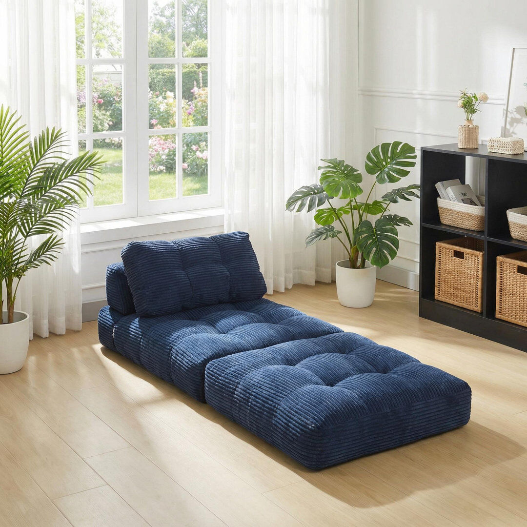 Blue Elephant 1 Seater Sofa Beige 46cm H X 130cm W X 87cm D