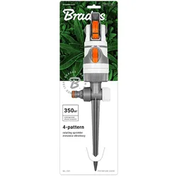 Bradas Kreisregner WL-Z01 Kreisregner Rasensprenger 4 Funktionen mit Erdspieß