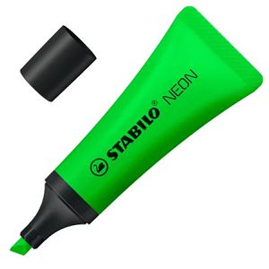 Stabilo Textmarker Neon, Strichbreite 2 - 5mm, grün