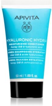 Apivita Hyaluronic Hydra Moisturizing Conditioner condicionador de hidratação profunda 50 ml. Hyaluronic Hydra Moisturizing Conditioner