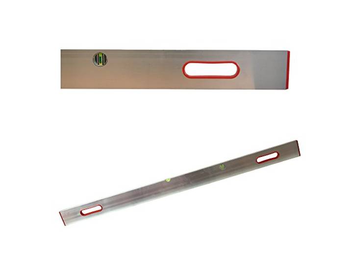 Richt- / Messlatte 400 cm, Aluprofil mit 2 Libellen + 2 Handgriffen