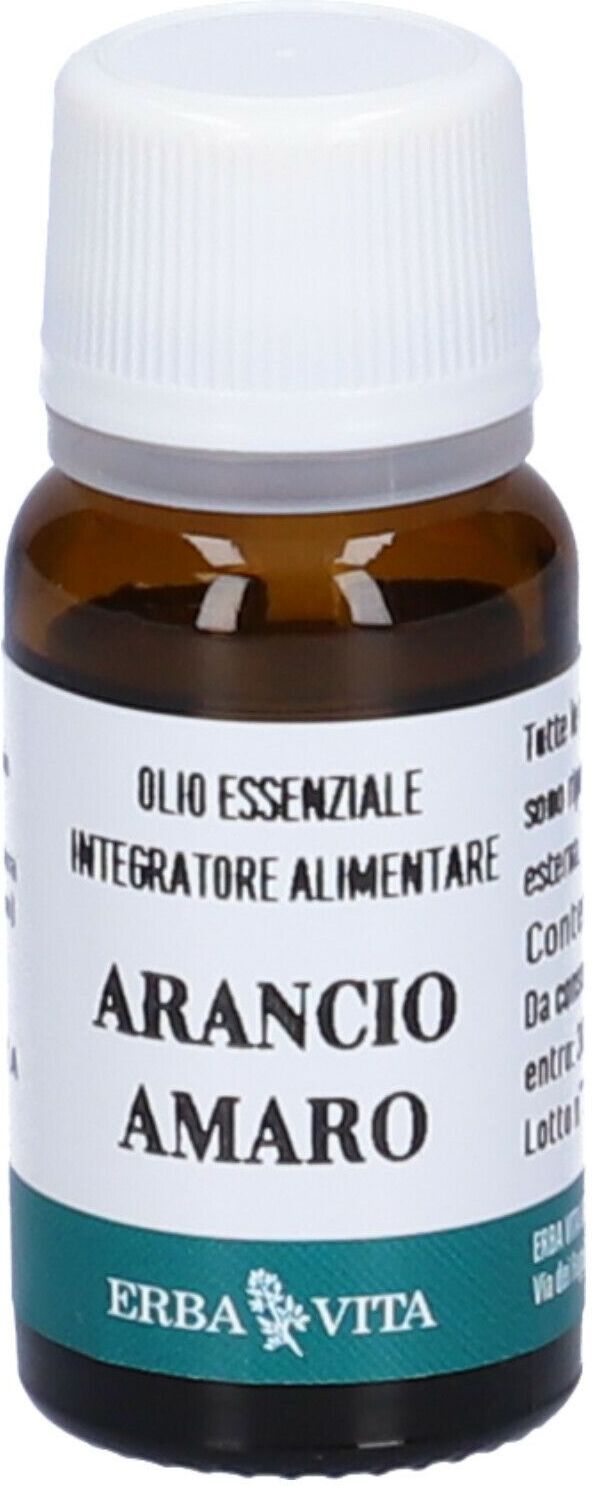 Erba Vita Olio Essenziale Arancio Amaro, 10ml - Motilità Gastrointestinale e Eliminazione Gas