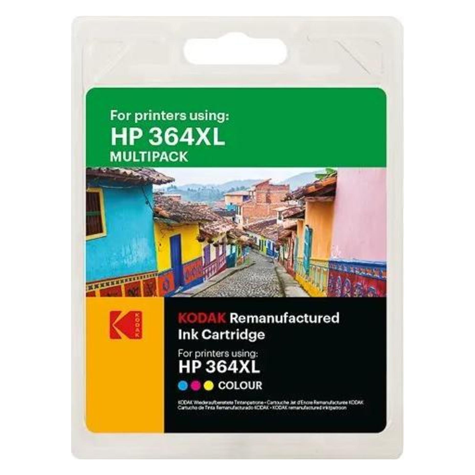 Kodak 364XL (N9J74AE) Value Pack (Sort, cyan, magenta, Gul) 18 + 34 ml - HP (kompatibel) (CMYK) (185H036464)