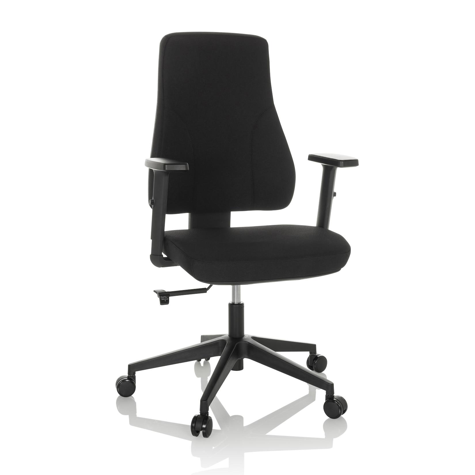 hjh OFFICE Profi Bürostuhl MATHES Stoff mit Armlehnen (höhenverstellbar)